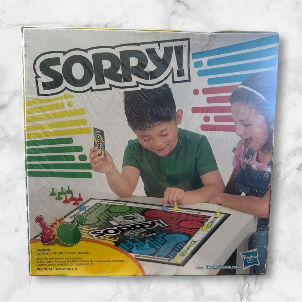 Hasbro Sorry! Board Game 6+ NIB
